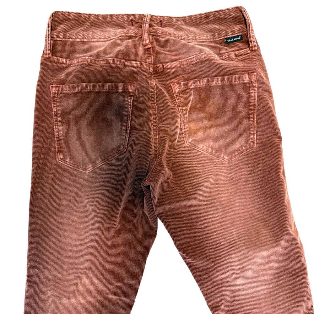 EUC Dear John Gisele High Waisted‎ Skinny Corduroy Jeans Sz 26 Tea Rose Stretch - Picture 6 of 6